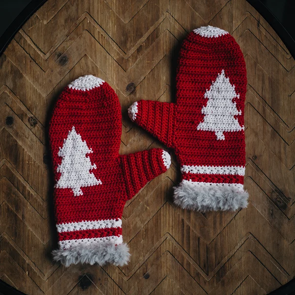Häkelanleitung „Merry“-Weihnachtsmützen-Set