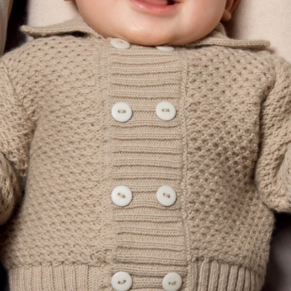 Strickanleitung „Wabenmuster“ für Babyjäckchen (digital)