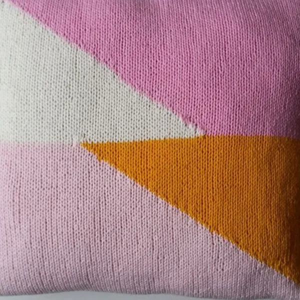 Strickanleitung „Geometrisches Kissen – quadratisch“ (digital)