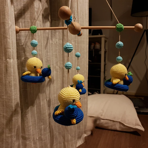 Häkelanleitung „Enten“ für ein Baby-Mobile (digital)