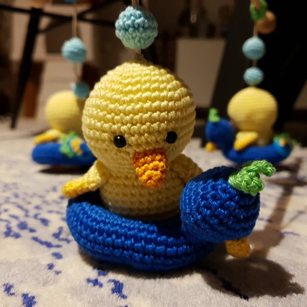 Häkelanleitung „Enten“ für ein Baby-Mobile (digital)