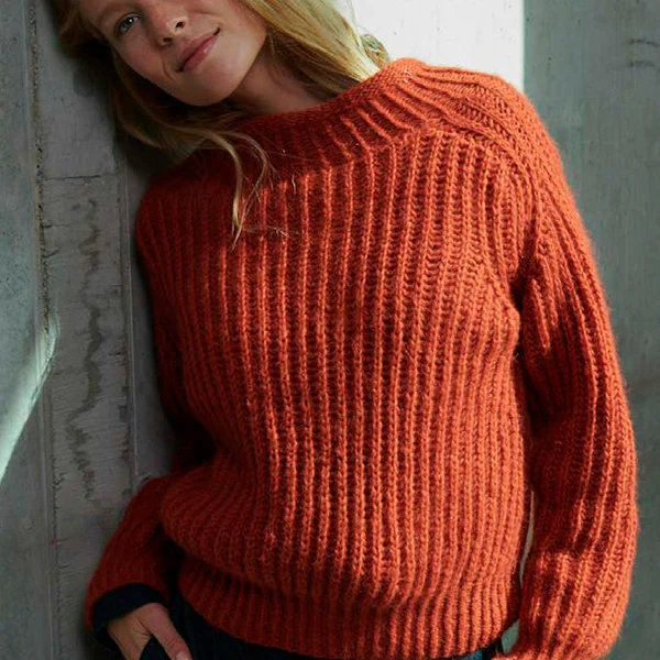 Strickanleitung „Brigitte“ – Patent-Pullover (digital)