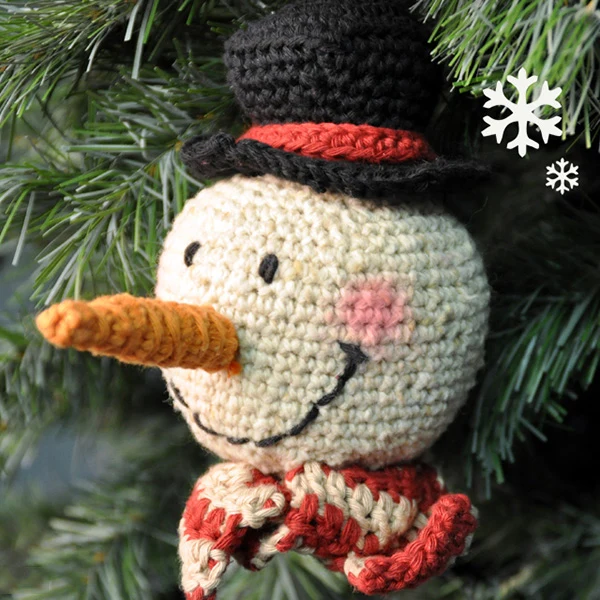 Häkelanleitung „Schneemann“