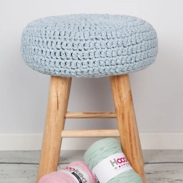 Häkelanleitung „RibbonXL“-Hocker