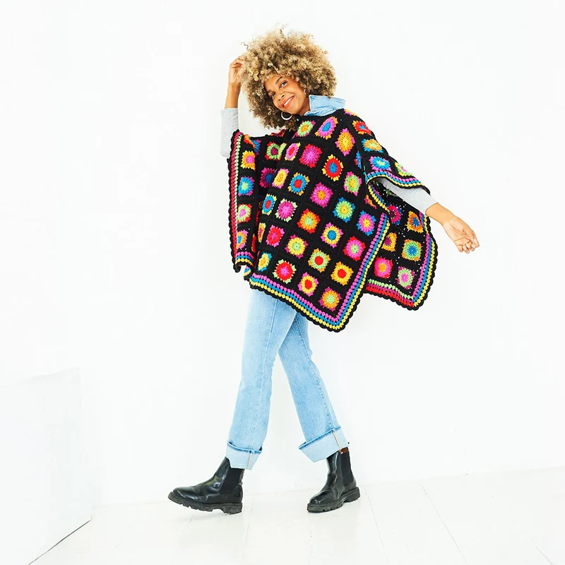 Stylecraft MAL Festival Poncho in DK