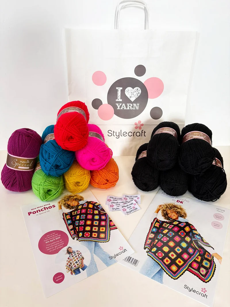 Stylecraft MAL Festival Poncho in DK