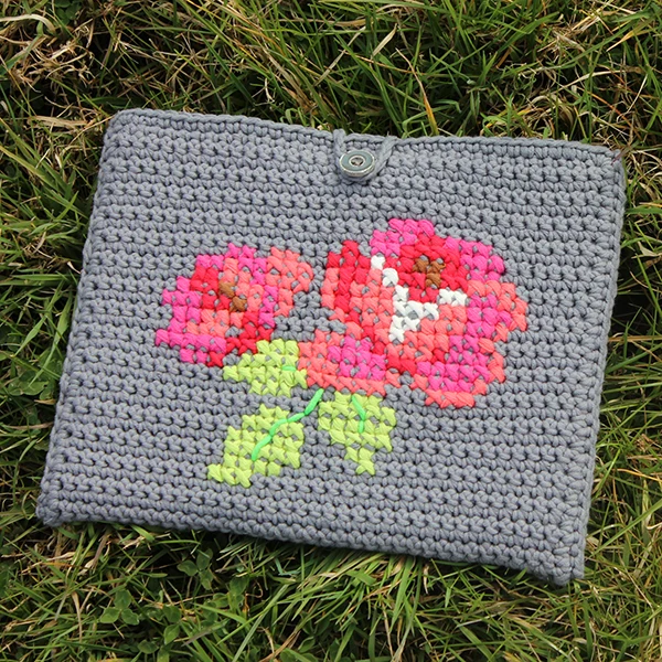 Häkelanleitung für eine Tablet-Hülle