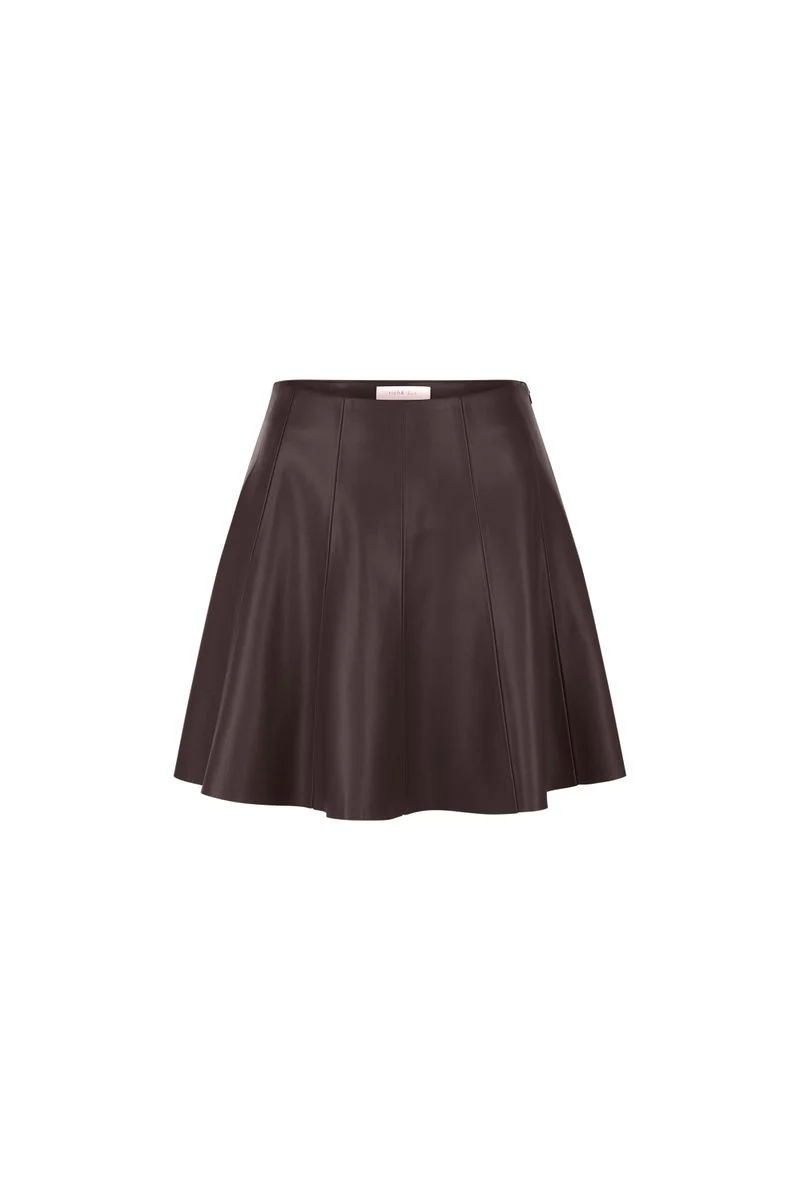 Fake Leather Skirt
