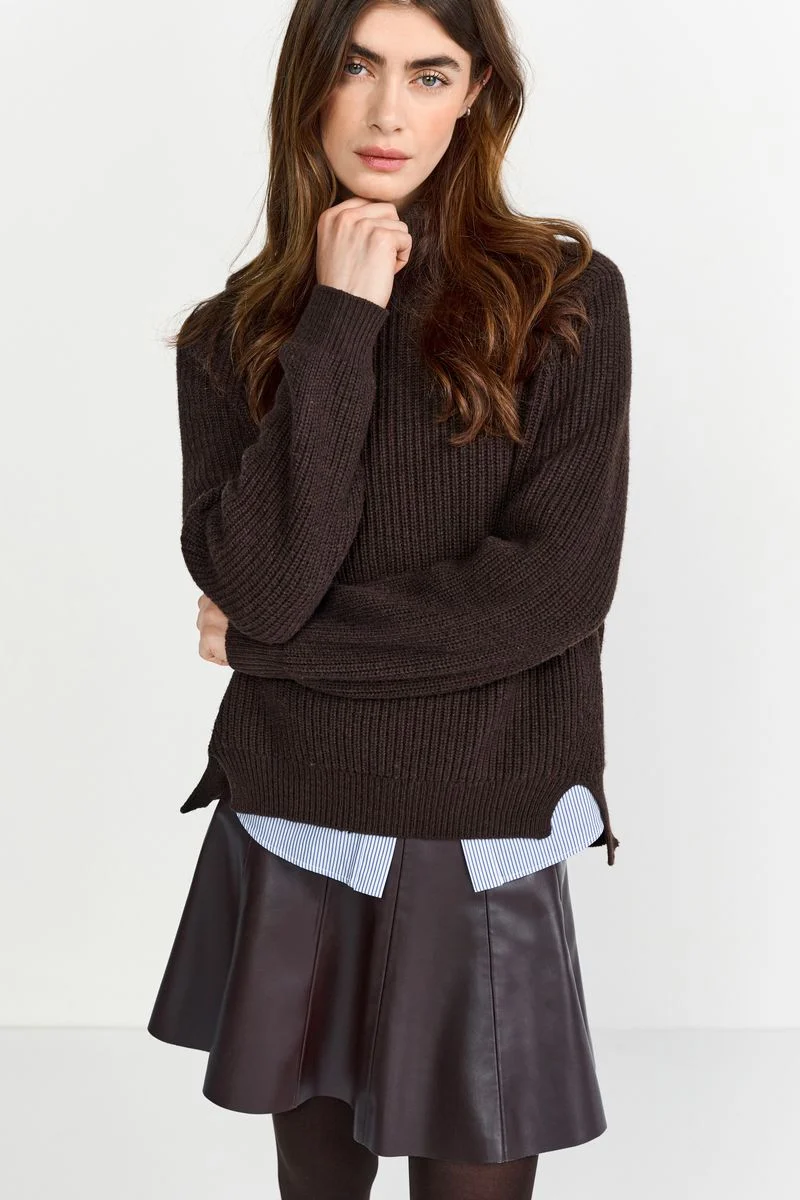 Fake Leather Skirt