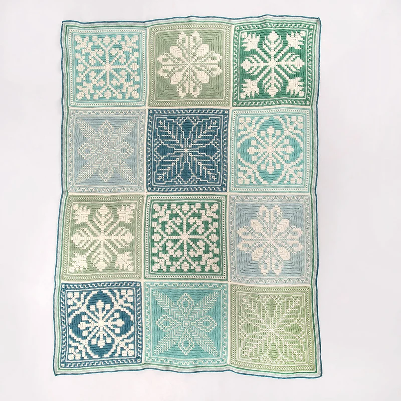 Floral CAL-Decke „Hortensia“ – Häkelpaket – CrazyCrochetCatlady