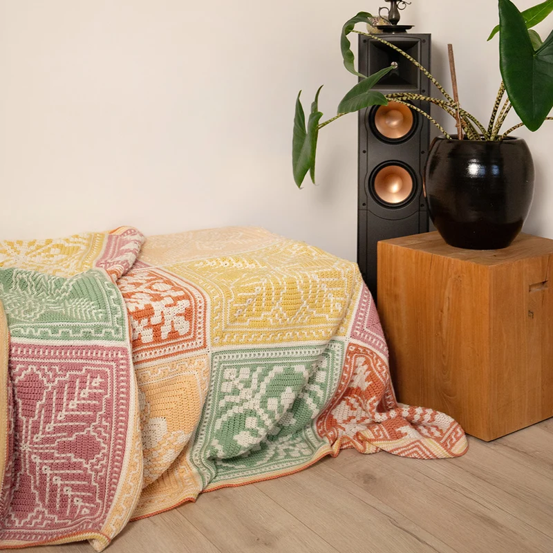 Floral CAL-Decke „Hortensia“ – Häkelpaket – CrazyCrochetCatlady