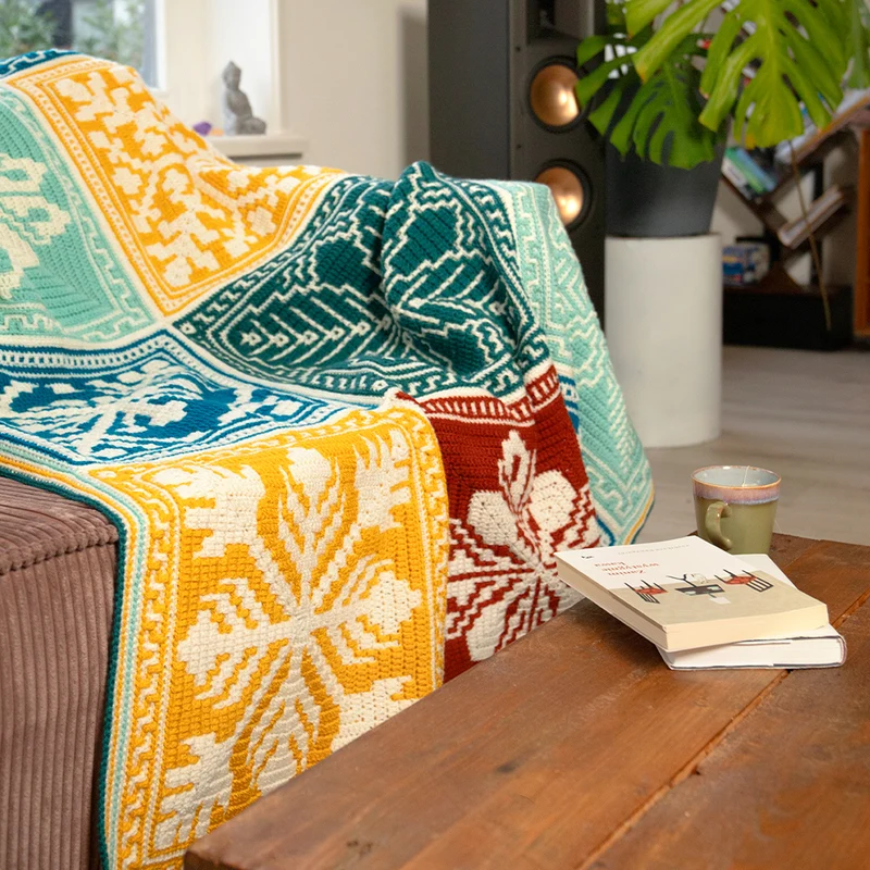 Floral CAL-Decke „Hortensia“ – Häkelpaket – CrazyCrochetCatlady