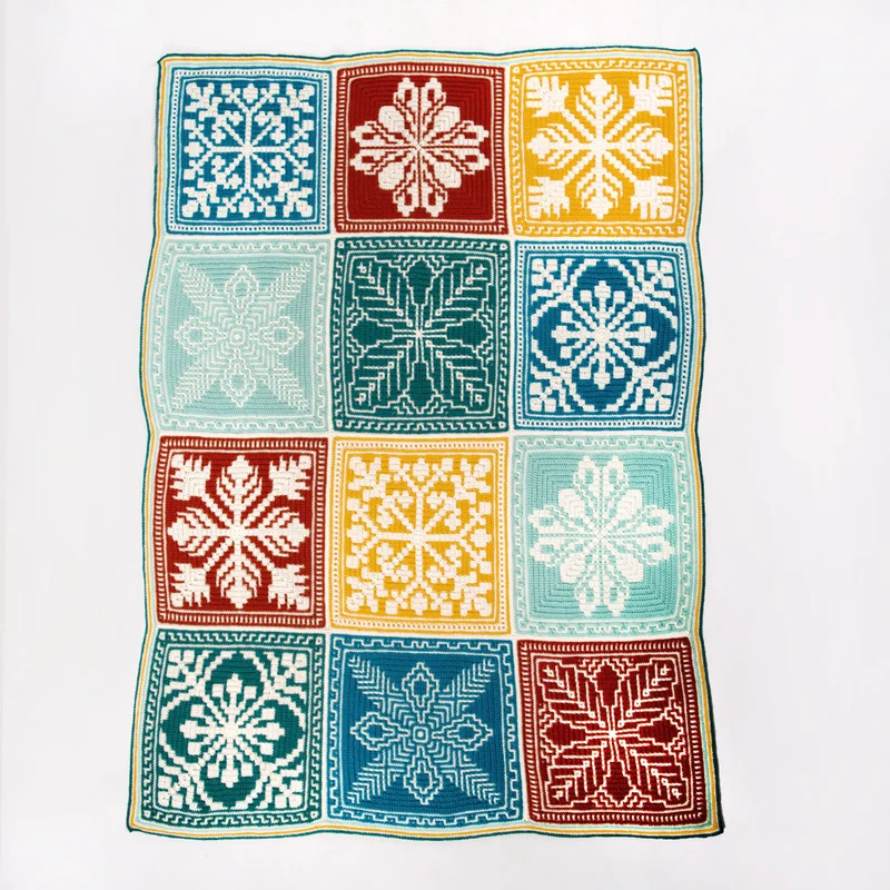 Floral CAL-Decke „Hortensia“ – Häkelpaket – CrazyCrochetCatlady
