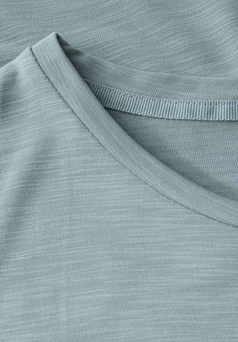Silk-Look Shirt mit Wording