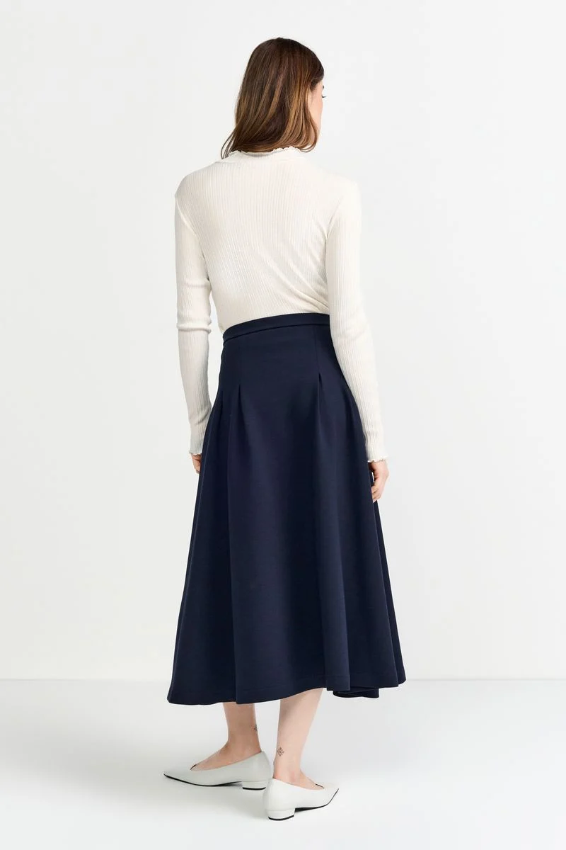 Organic Rib Longsleeve Ruffle