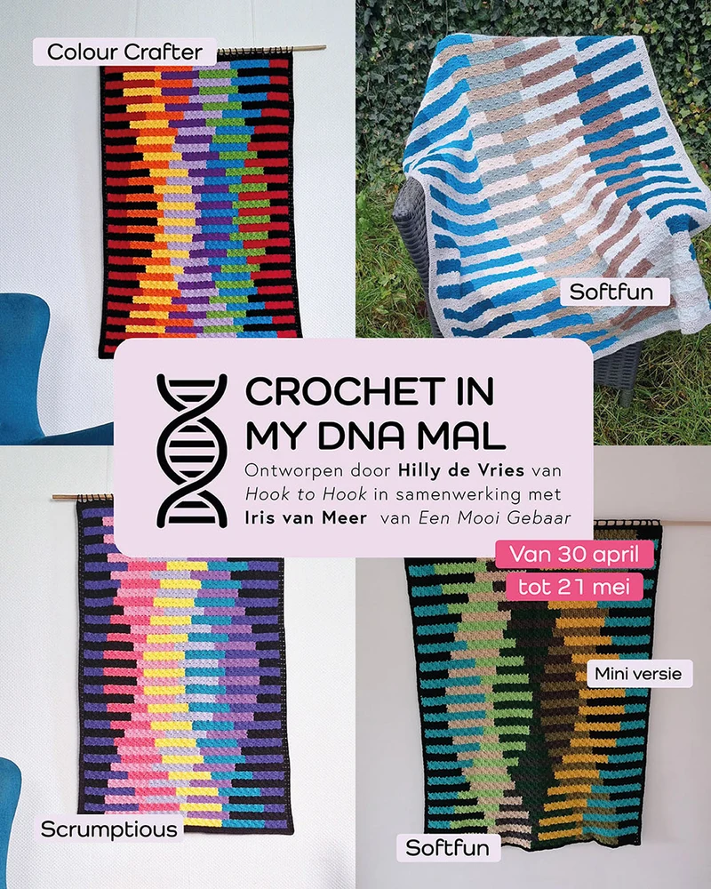 Scheepjes Colour Crafter Make-A-Long-Projekt „Crochet In My DNA“