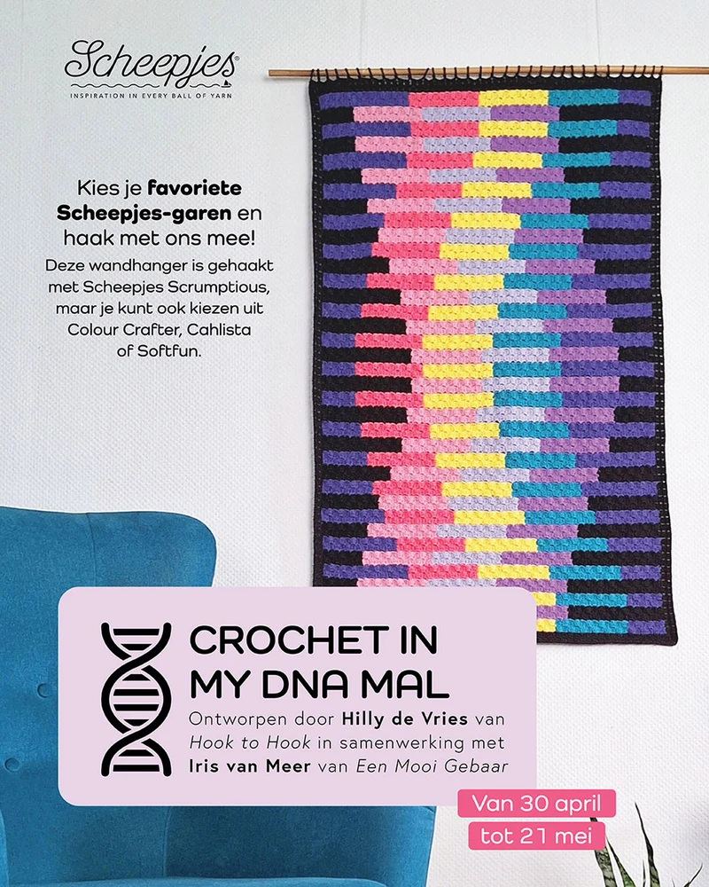 Scheepjes Colour Crafter Make-A-Long-Projekt „Crochet In My DNA“