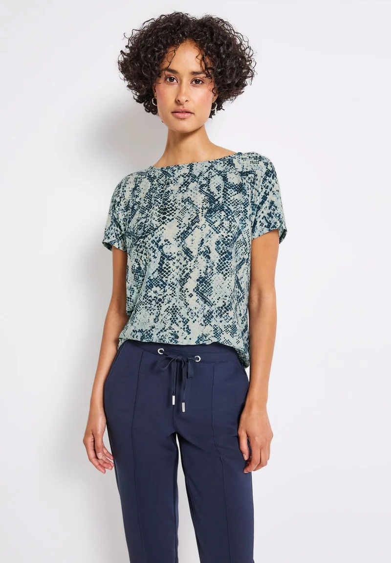 Materialmix Snake Shirt