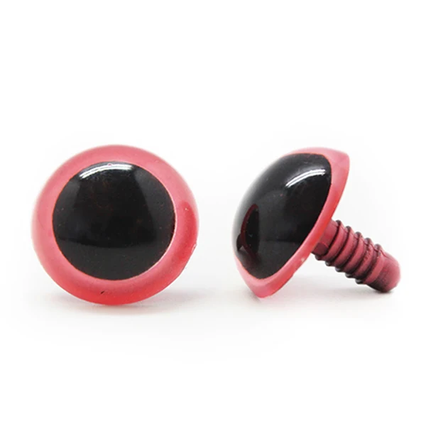 Sicherheitsaugen aus Kunststoff Basic 007 Rosa 24 mm