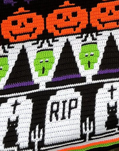 Boo! Halloween-Decke CAL von Rosina Plane – Garnpaket