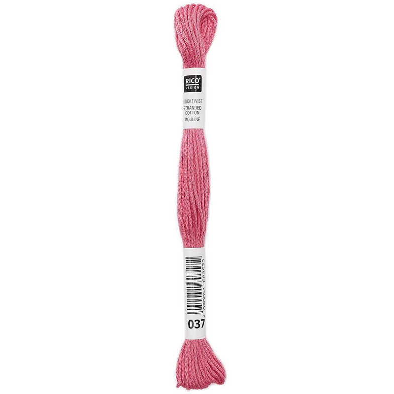 Rico Sticktwist Stickgarn 8 m 037 Rot