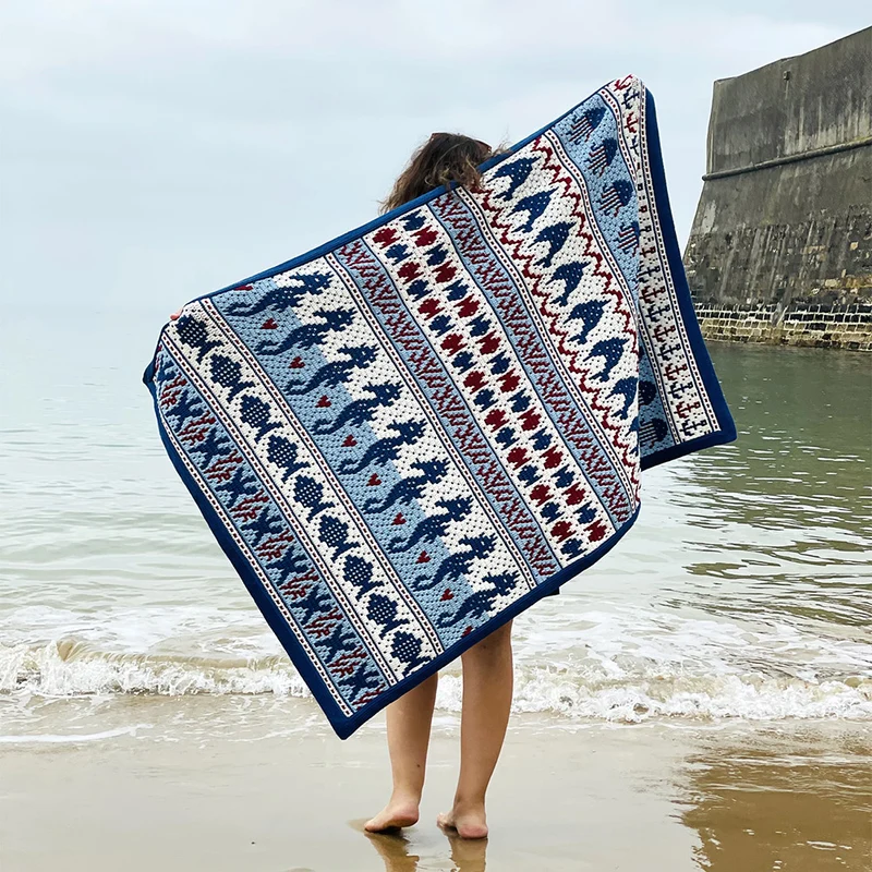 Sea Life-Decke von Ana Morais Soares – „One Skein of Love“-Häkelpaket