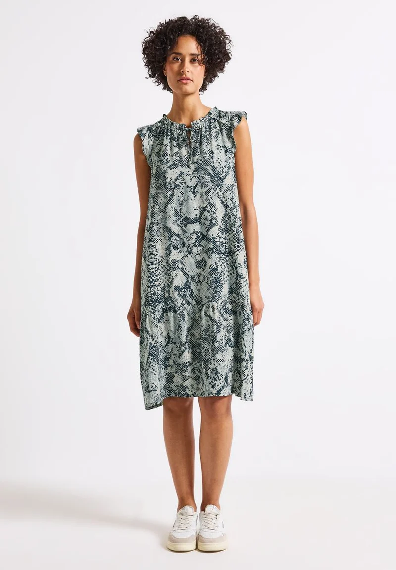 Snake Print Tunika-Kleid