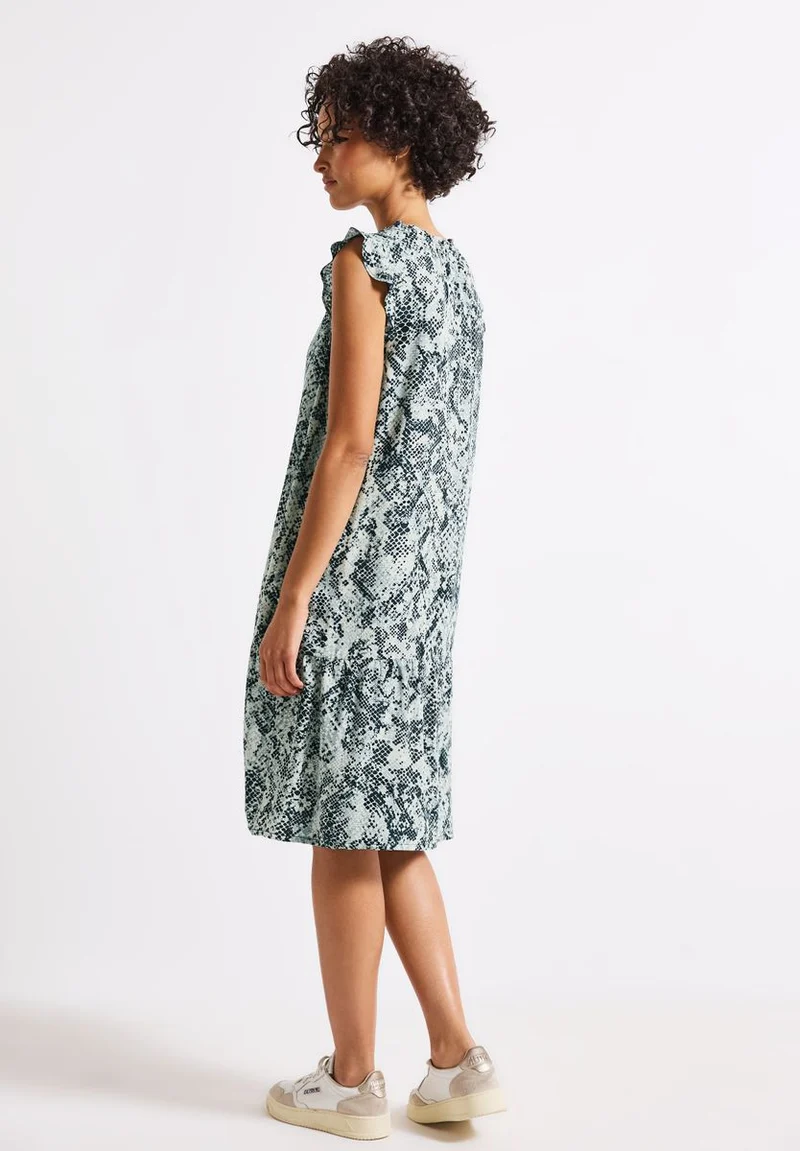 Snake Print Tunika-Kleid