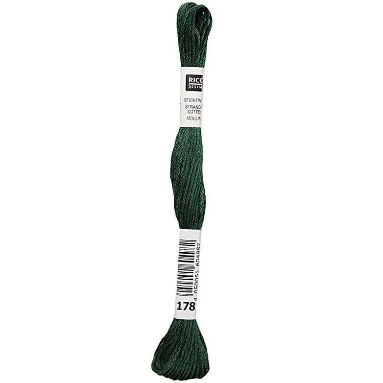 Rico Sticktwist Stickgarn 8 m 178 Pine Green