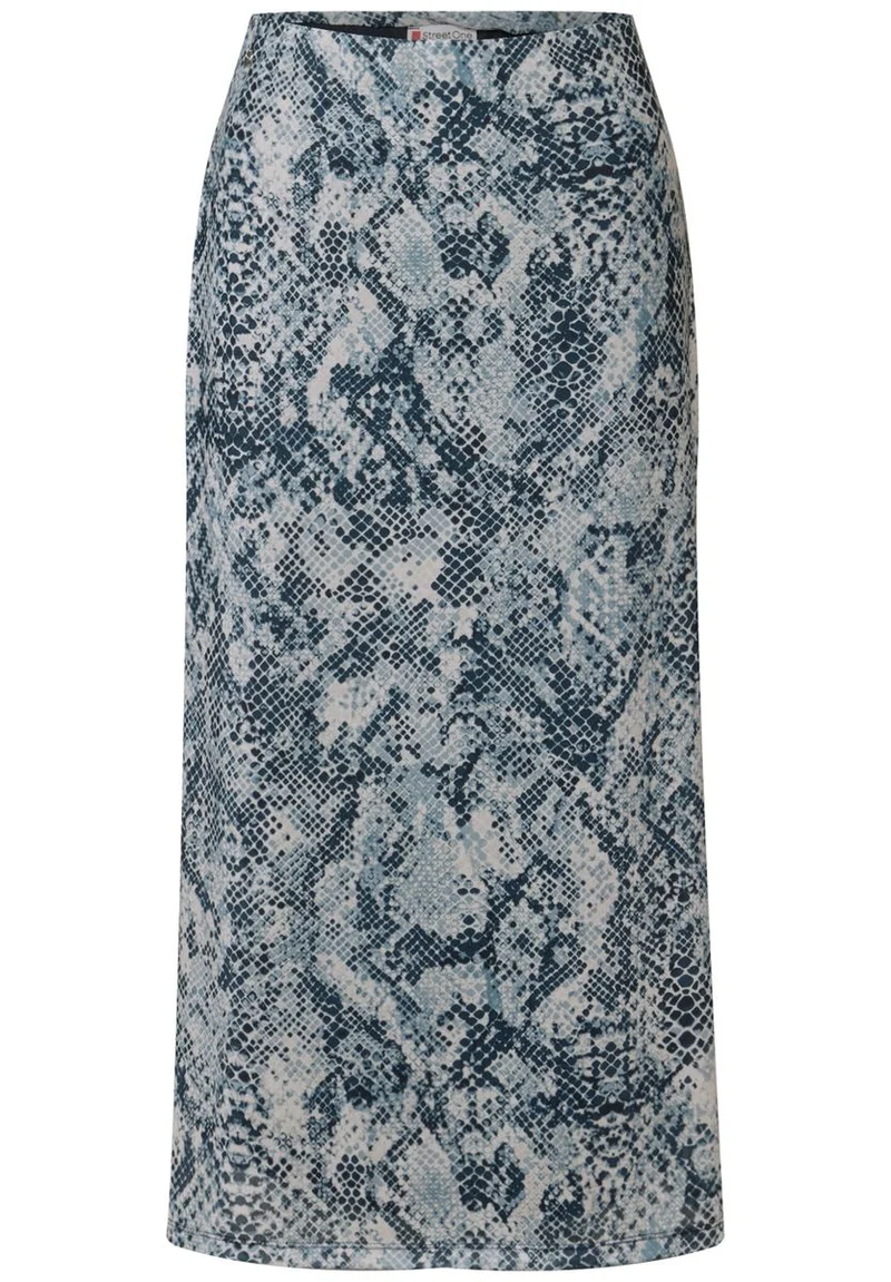 Mesh-Rock mit Snake Print