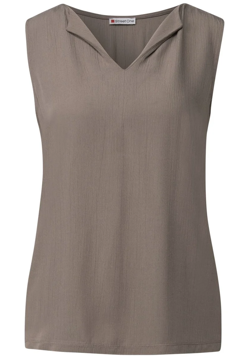 Top mit Split Neck