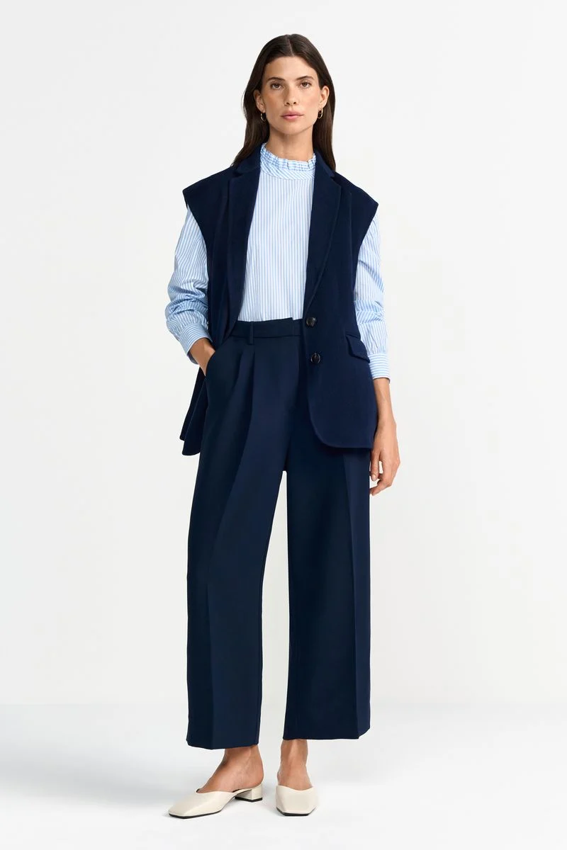 Ruffle Blouse Striped