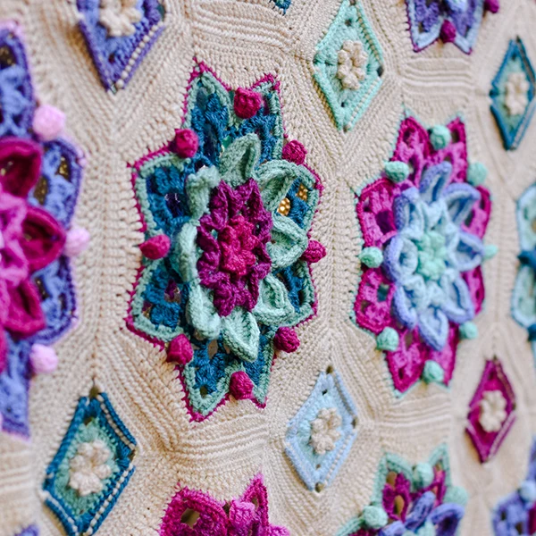 Floral Dreams-Decke – CAL-Garnpaket