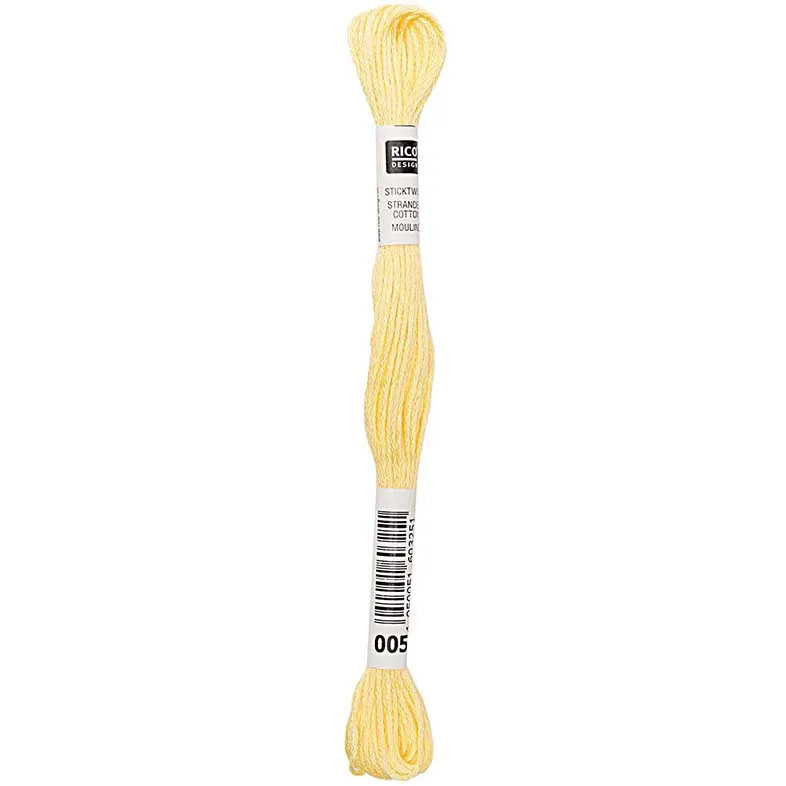 Rico Sticktwist Stickgarn 8 m 005 Citron