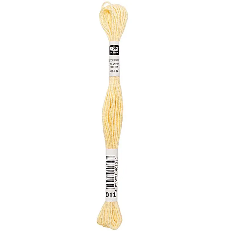 Rico Sticktwist Stickgarn 8 m 011 Hellgelb