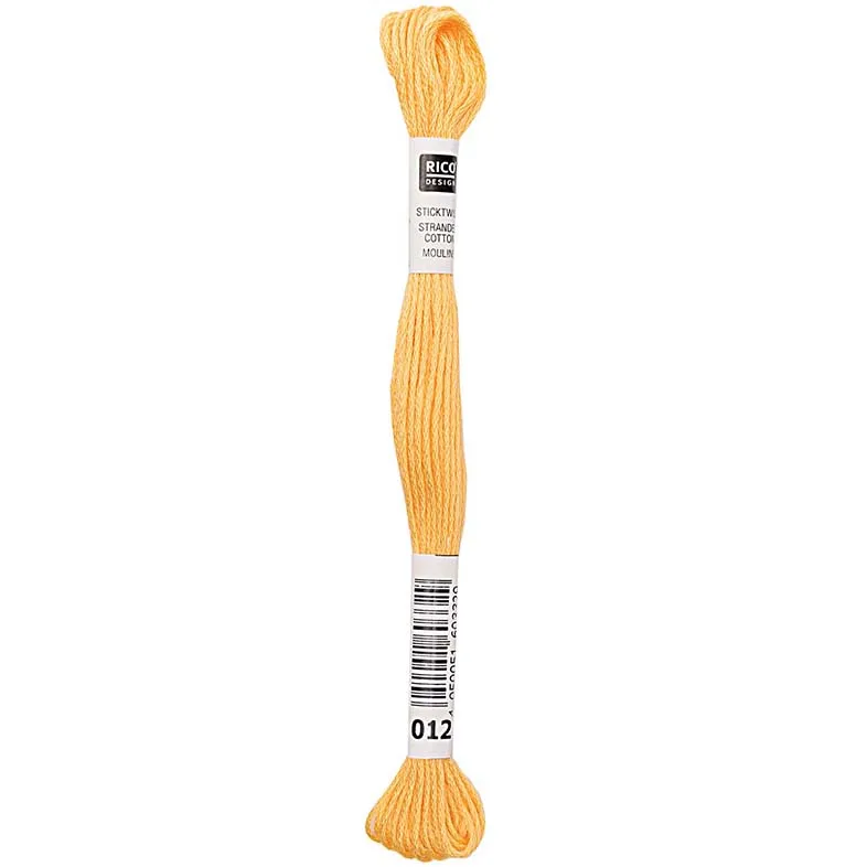 Rico Sticktwist Stickgarn 8 m 012 Hellgelb