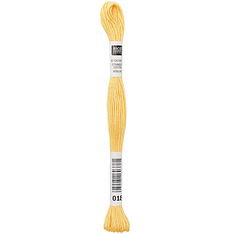 Rico Sticktwist Stickgarn 8 m 018 Goldgelb