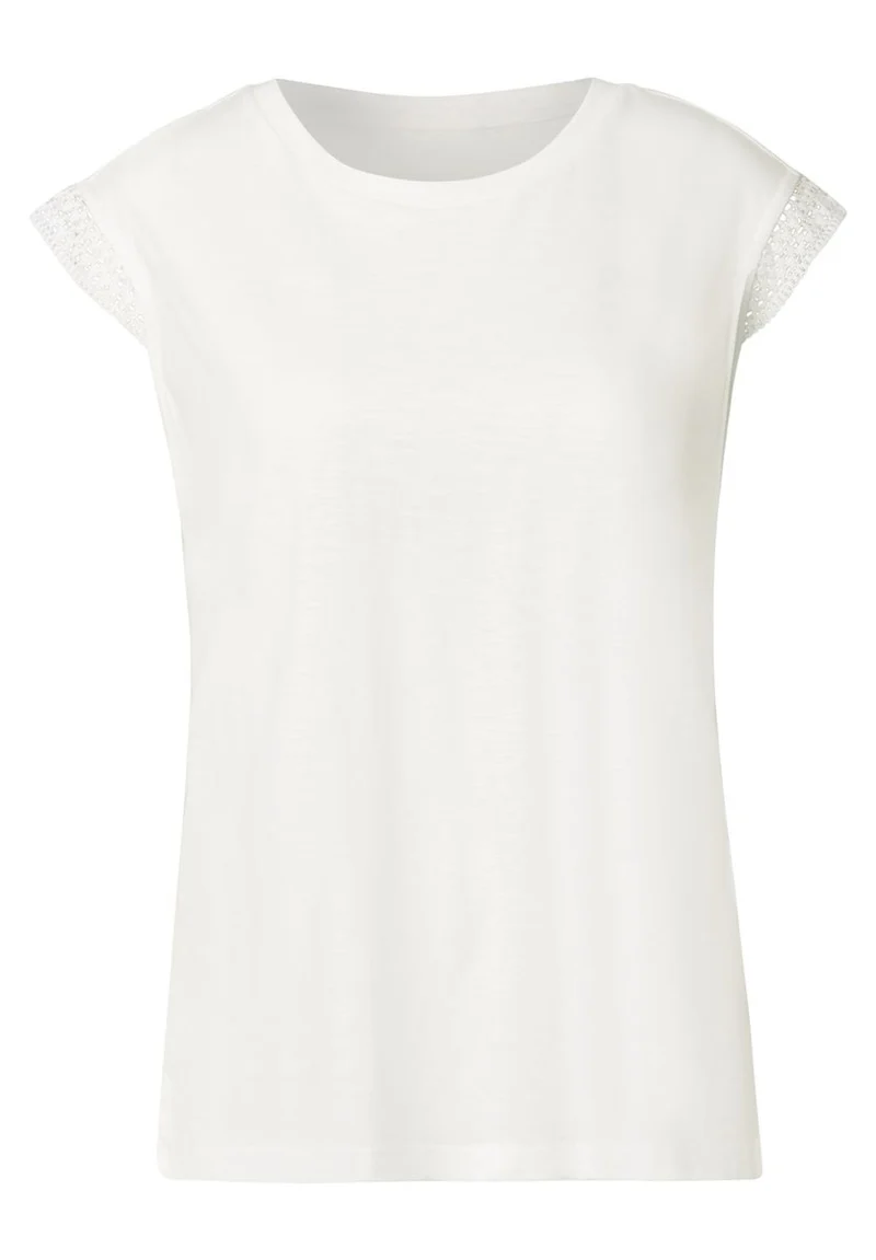 Shirt mit Häkeldetails
