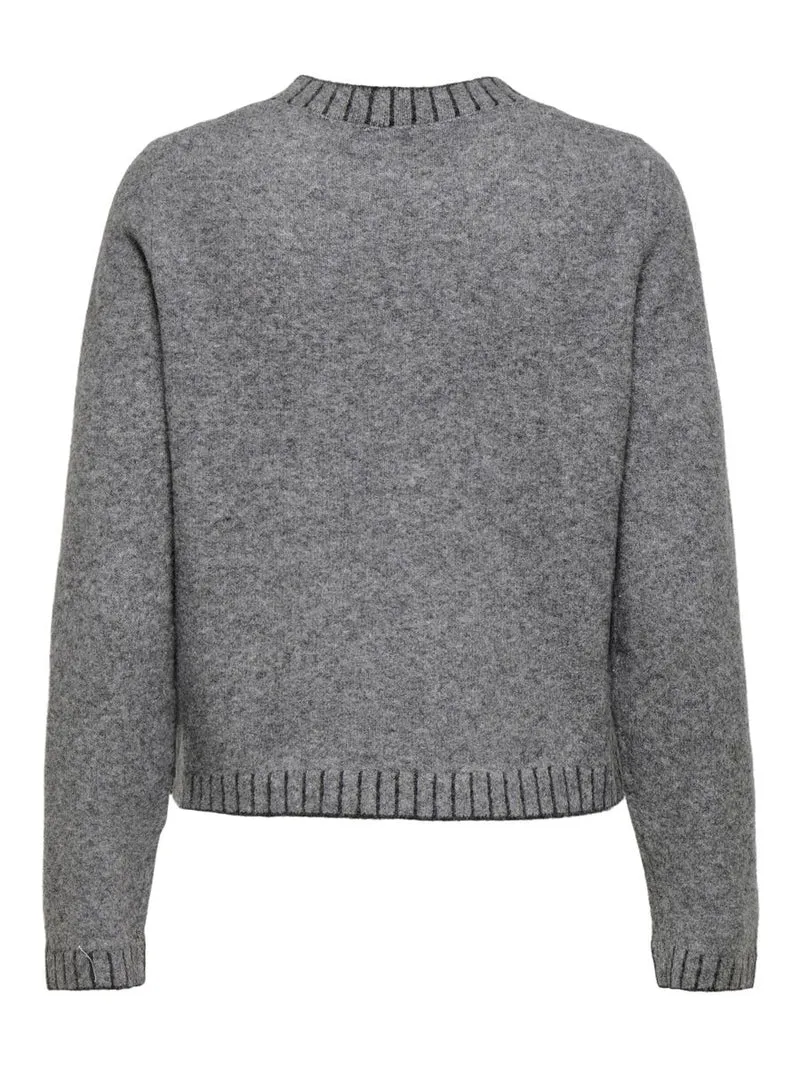ONLFINA LS STITCH O-NECK CC KNT