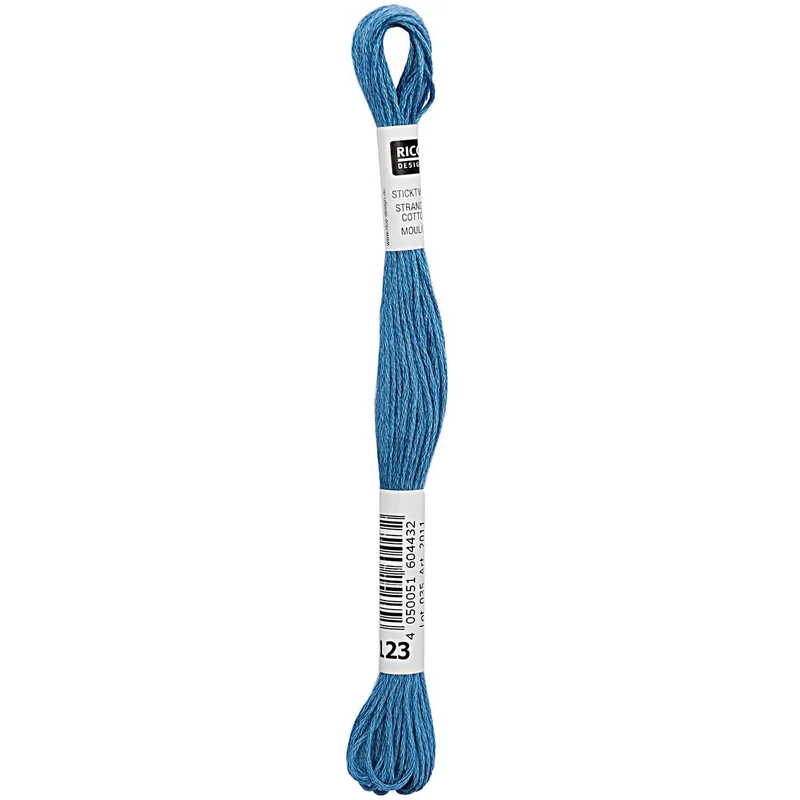 Rico Sticktwist Stickgarn 8 m 123 Blau