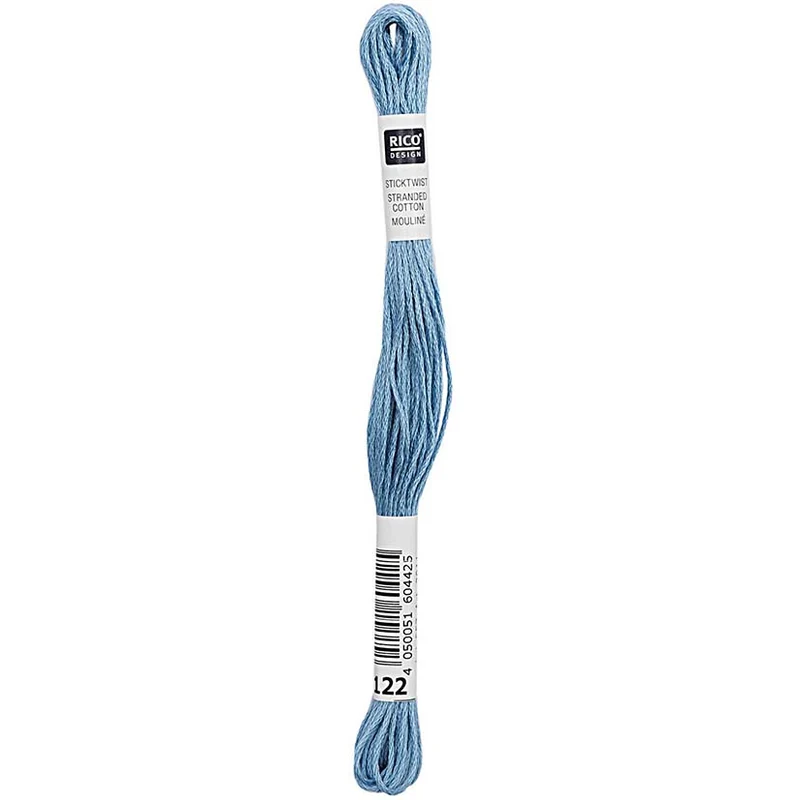 Rico Sticktwist Stickgarn 8 m 122 Blau