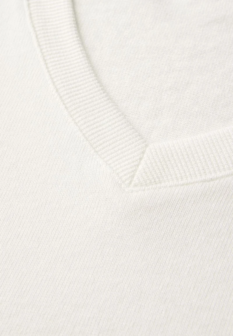 Strick-Look V-Neck T-Shirt
