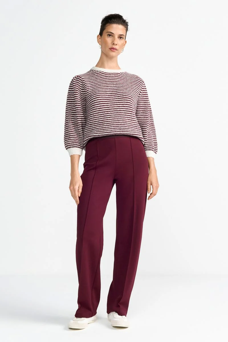 Wide Pants With Elastic Tape