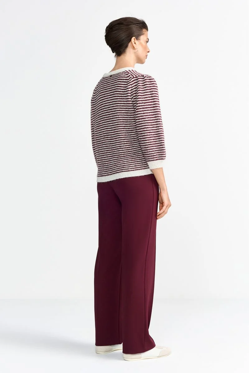 Wide Pants With Elastic Tape