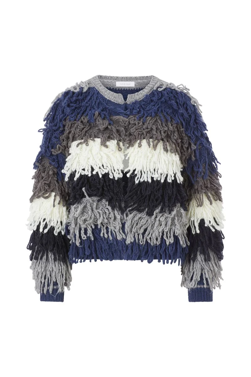 Shaggy Open Edge Cardigan