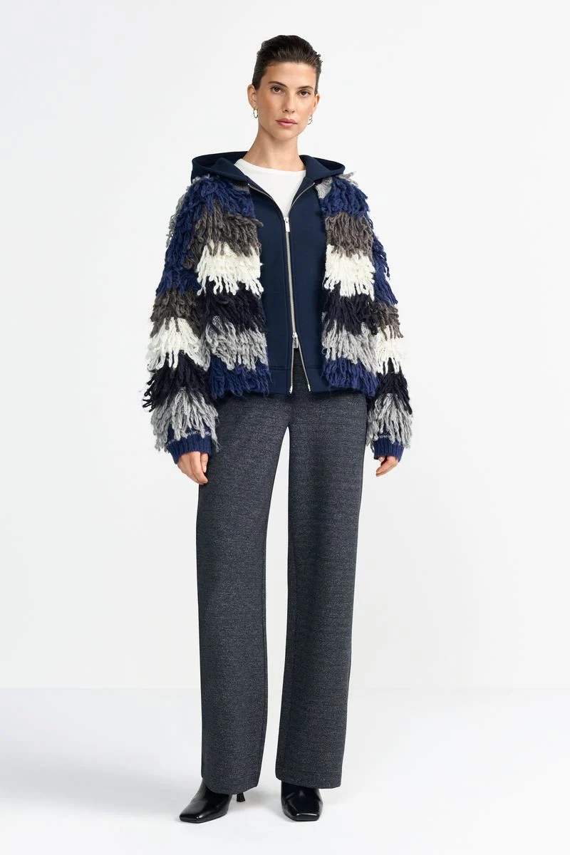 Shaggy Open Edge Cardigan