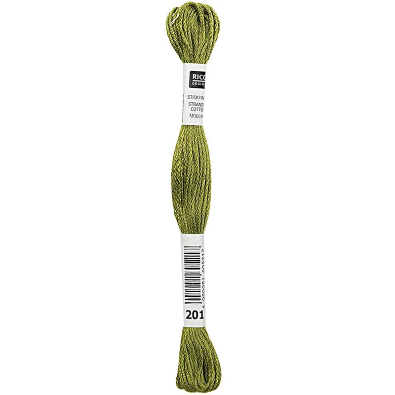Rico Sticktwist Stickgarn 8 m 201 Grün