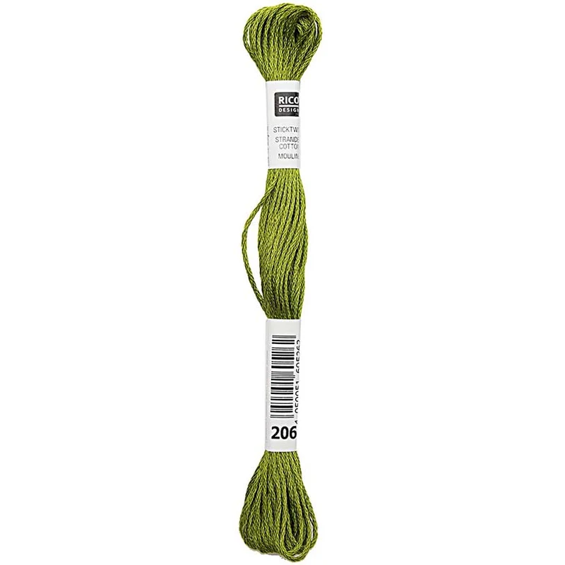 Rico Sticktwist Stickgarn 8 m 206 Kiwi-Grün