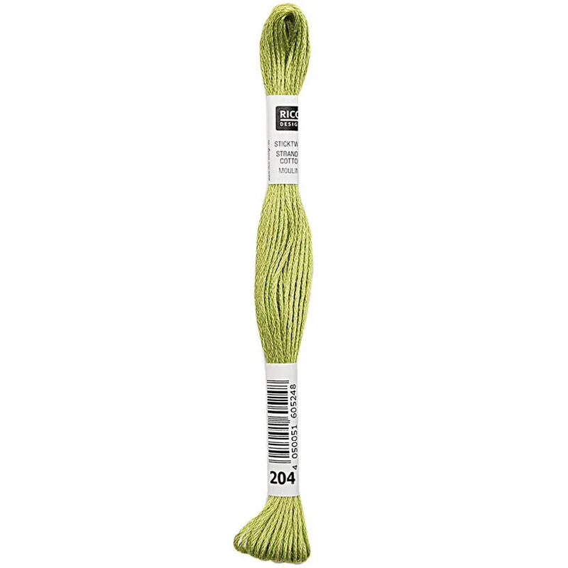 Rico Sticktwist Stickgarn 8 m 204 Kiwi-Grün