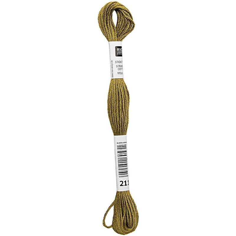 Rico Sticktwist Stickgarn 8 m 211 Olivgrün